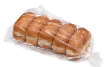 a bag of rolls in a plastic bag
