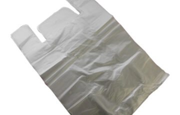 a plastic bag with handles