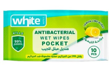 مناديل مبللة ضد الجراثيم برائحه الليمون من وايت (1)